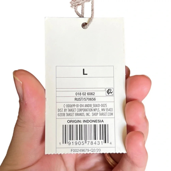 Target A New Day • Rust Smocked Long Sleeve Blouse - Picture 6 of 10